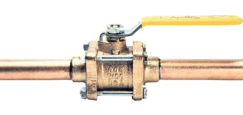 APOLLO 82-205-K1 Bronze Ball Valve 1" Copper Tube Extensions, Lever Operated
