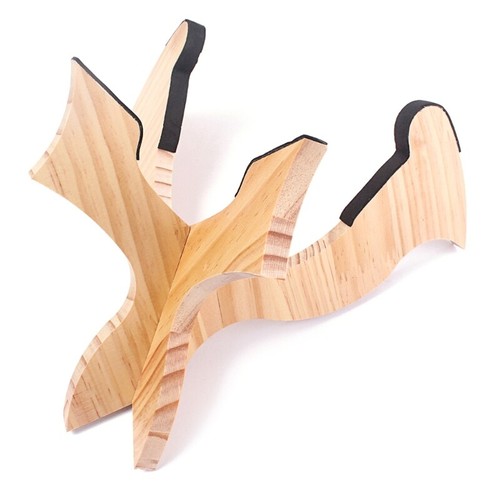 Wooden Ukulele Floor Stand Portable Guitar Stand for Small Musical