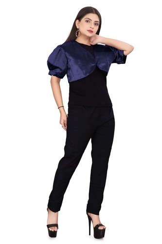 Satin Cropped Bolero Koti Kurzarm Damen Bolero Cardigan Bolero Jacke S109 - Bild 124 von 210