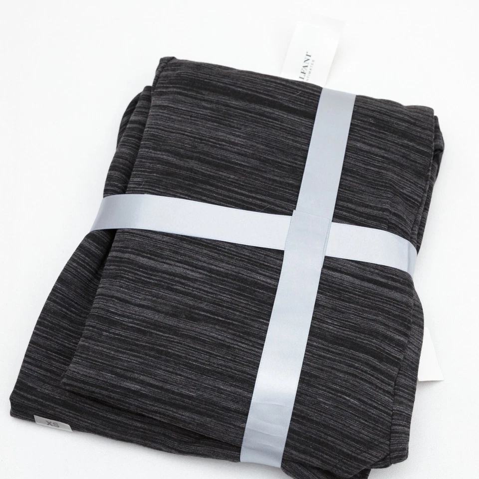 Alfani Womens XS  French Terry Pajama Set Dk Grey Strips New - Image 2 of 4