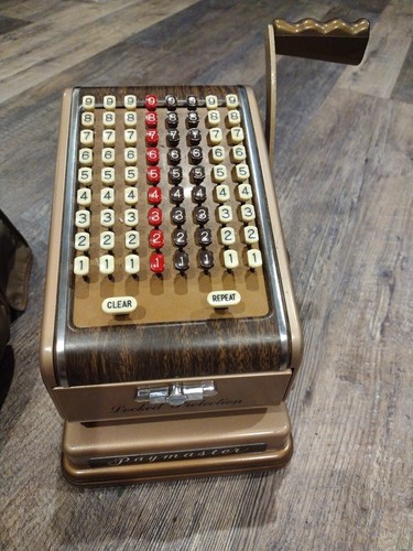 Paymaster 7000 Keyboard Ribbon Writer Machine Check Writer W/ Cover A+ ...