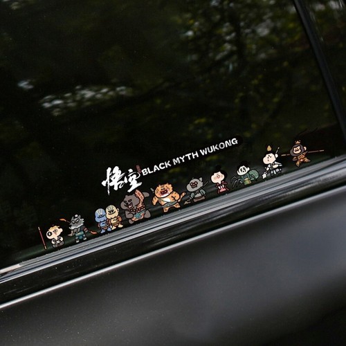 Black Myth WuKong Gaming Anime Decals For Auto Car Truck Camper Window Stickers - Foto 4 di 4