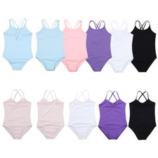 Ballet Dance Leotard Kids Girls Gymnastics Bodysuit Jumpsuit Dancewear Costume