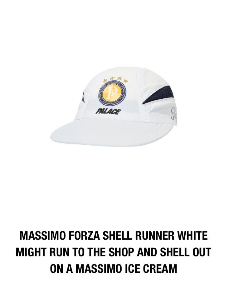 PALACE SKATEBOARDS MASSIMO FORZA SHELL RUNNER WHITE SUMMER 2023 | eBay