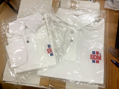 AUSVERKAUF BDM KINDER CRICKET WEISSE SHIRTS KISTE MIT 15 VOLLÄRMELN (B8)