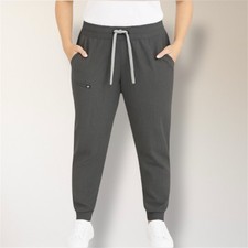 FIGS Gray Technical Collection Jogger Scrub Pants Medical Career Women's M