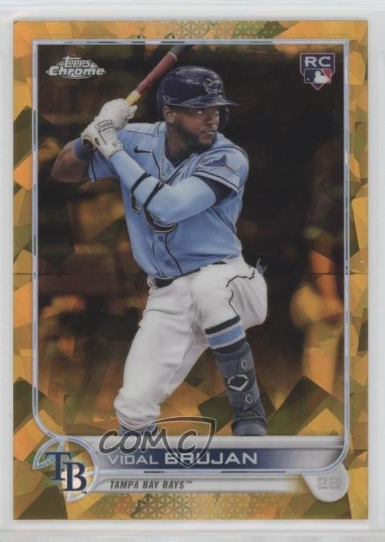 2022 Topps Chrome Sapphire Edition Gold 25/50 Vidal Brujan #25 Rookie RC 0m7x