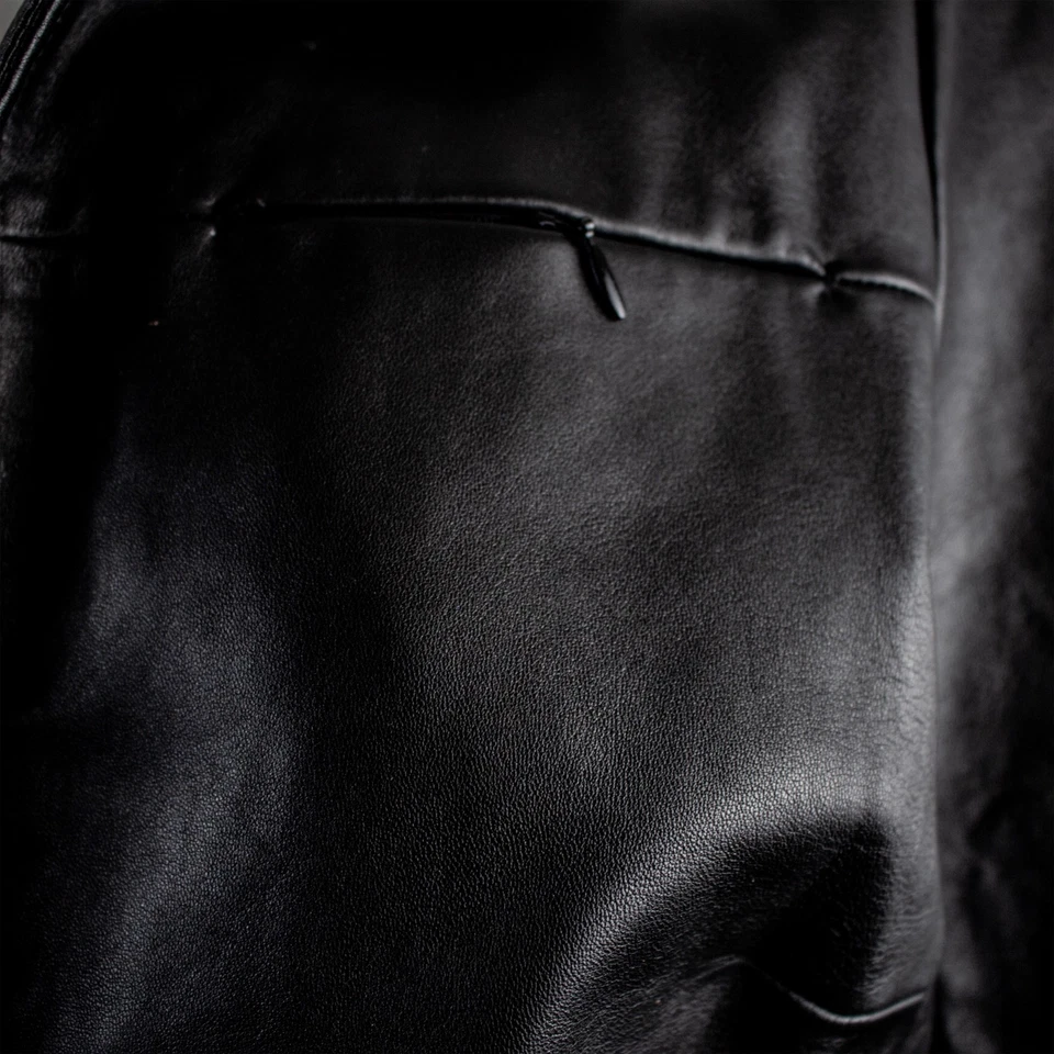 DANA BUCHMAN Nueva Chaqueta Softshell Negra Sólida Mujer Cuero Cremallera Talla 16 Foto 4 de 4