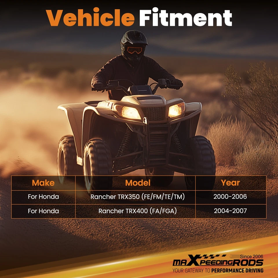 Heavy-Duty Steel ATV Winch Mounting Plate For 2000-2007 Honda Rancher 350/400 - Image 3 of 4