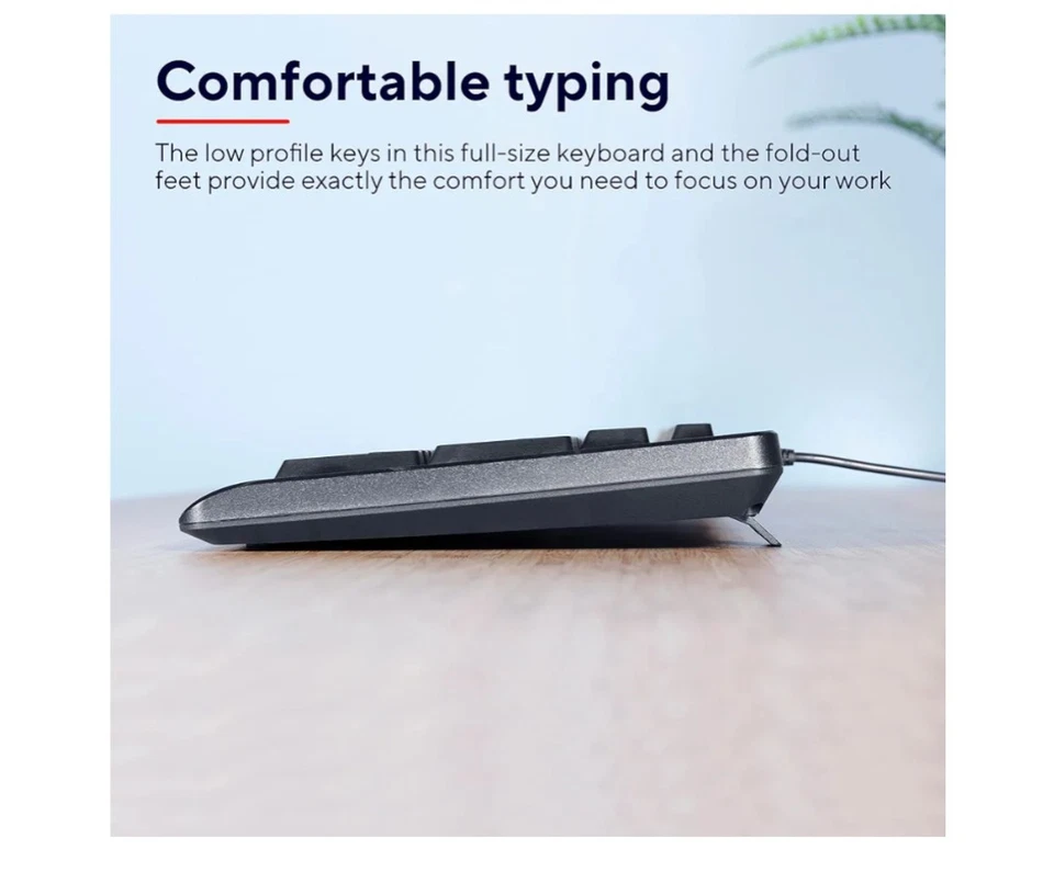 Trust Taro Wired Keyboard and Mouse Set - Qwerty UK Layout, Full-Size Keyboard - Image 3 of 4