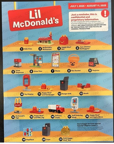Lil McDonald's Little McDonald's Happy Meal And Milk Jug Tray #15