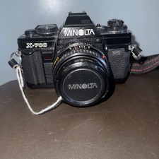 Minolta X-700 MPS SLR 35mm Film Camera MD Rokkor 45mm 1:2 JAPAN Clean Vintage