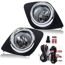 Fog Light for RAV4 2009-2012 with Halogen Bulbs Clear Lens Kit Wiring Harness