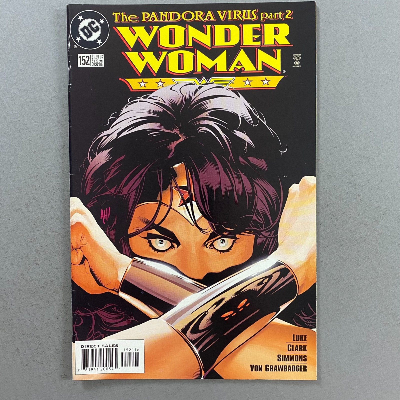 WONDER WOMAN 152 ADAM HUGHES COVER ART (1999, DC COMICS)