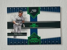 2005 Donruss Champions Toby Hall #110 Impressions GREEN SP Numbered /25