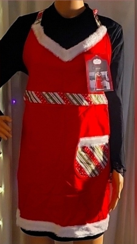 Women's Christmas Apron For Holidays, Gifts, Baking, Cooking