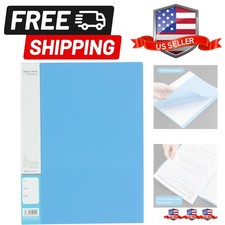 20 Pocket Binder with Plastic Sleeves 9.2x12, Portfolio Folder with Clear She...