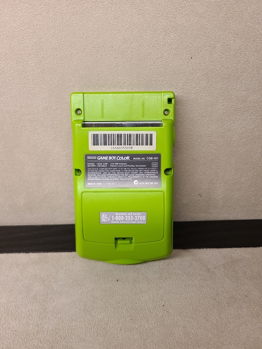 Nintendo Game Boy Color CGB-001 Lime Green Tested And