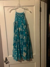 LEAVING SOON 50% Off SUMMER SALE Calvin Klein Blue Pleated Dress