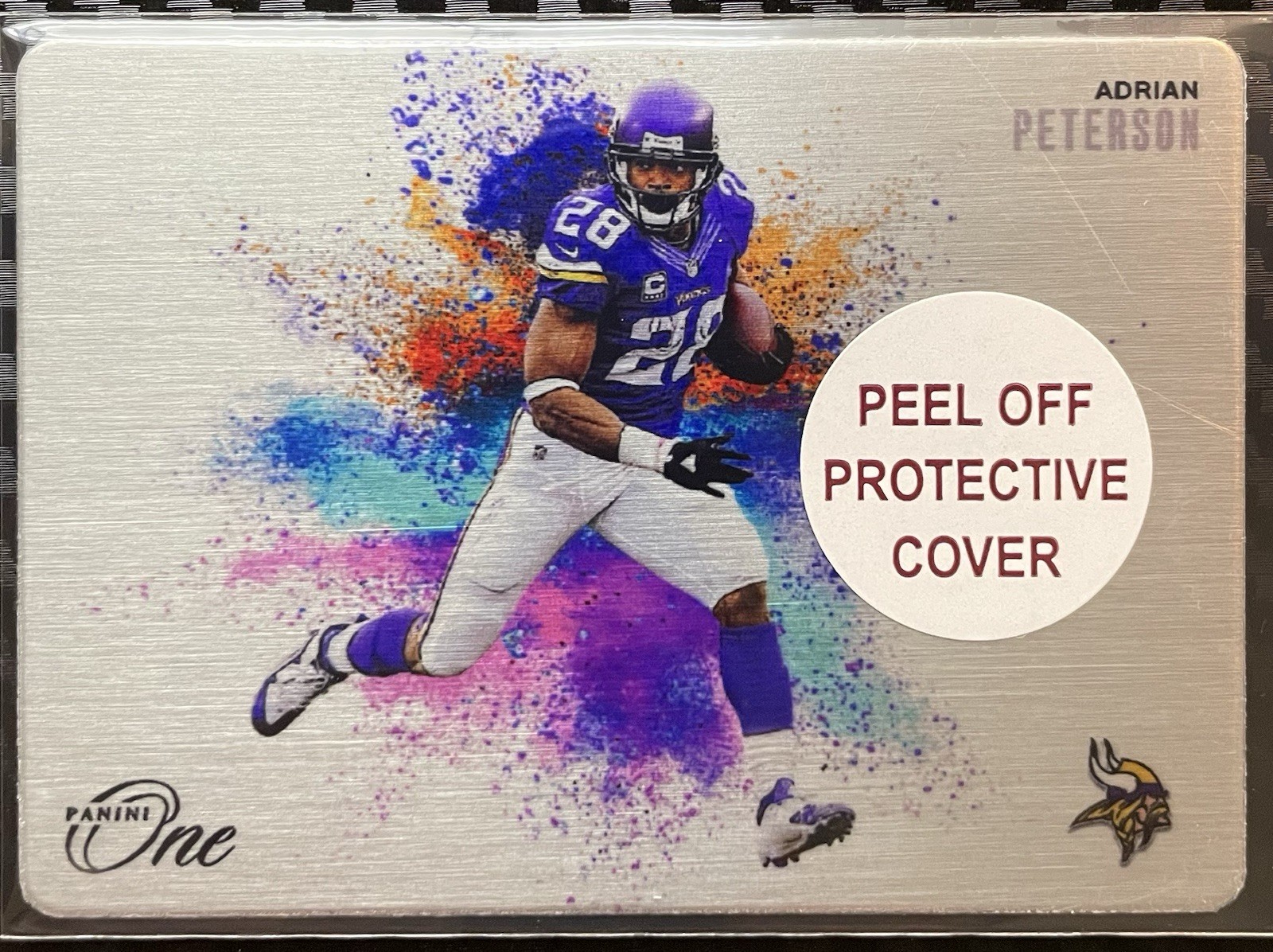 2024 Panini One Adrian Peterson Color Blast Metal. 🔥Case Hit🔥 Vikings NFL 🏈