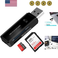 USB 3.0 SD/TF Card Reader - High-Speed Multi Memory Card Adapter for PC, Lapt...