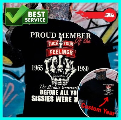 Generation X Custom Year Badass Gen X FAFOT T-Shirt