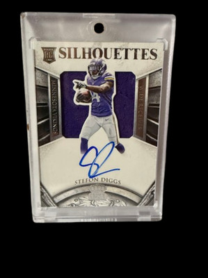 Stefon Diggs RC Auto Patch /299 Panini Silhouettes Minnesota Vikings RPA SP