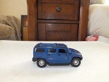 Maisto Blue Hummer H2 SUV Die Cast 1:46 Pull Back Action, Front Doors Open