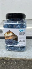 At Home 1/2 Inch Pacific Blue Reflective Fire Pit Glass 10 Lbs