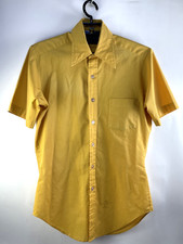 VTG 70s Sears Comfort Shirt Dagger Collar Short Sleeve XL Retro