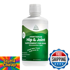 Plant-Based Liquid Glucosamine for Dogs, 1600mg Joint Support with Chondroitin