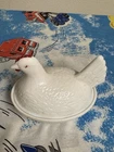 VTG Milk Glass "Hen on Nest" 2-Piece Covered Oval Dish