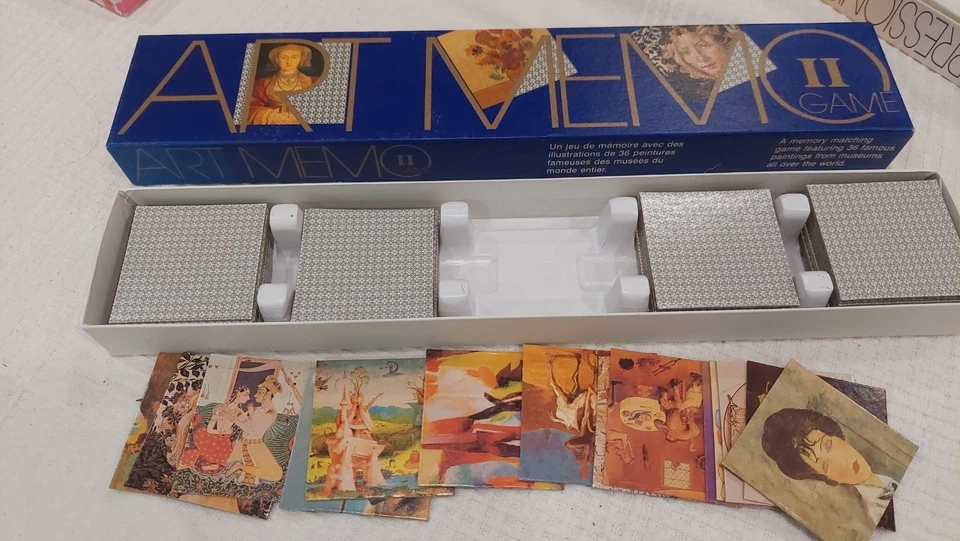 Vintage ART MEMO 2 Concentration Memory Card Game by Piatnik  Austria EUC - Image 3 of 4