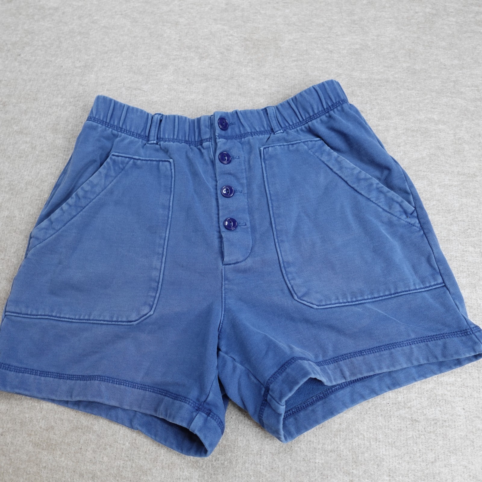 Alex Mill Womens Shorts Medium Blue Solid Ambrose Lakeside