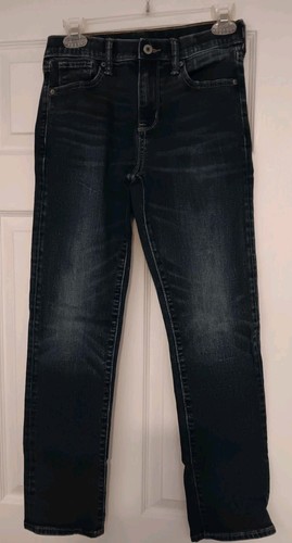 *Old Navy* Boys Jeans, Size 14, Blue Denim, Straight Leg, Adjustable Waist - Picture 1 of 4