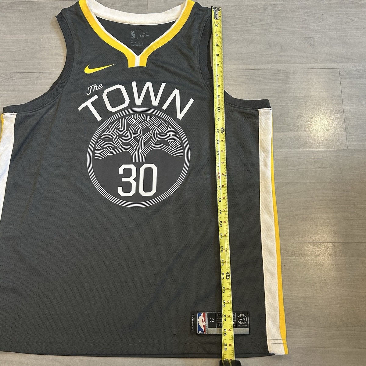 Nike Golden State Warriors #30 Stephen Curry The Town Jersey Men