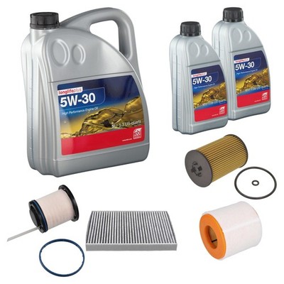 FEBI Inspektionspaket 7L Longlife Plus 5W-30 für Audi A6 4A2 40 TDI Mild Hybrid