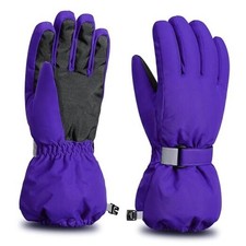 Kids Winter Gloves, Waterproof Ski Snow Small Fits: 4-6 years old Purple
