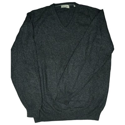 Christian Berg XL Sweater Gray Men's Leisure Knit V Neck Cashmere Cozy