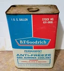 Very RARE Vintage "B.F. GOODRICH" ANTI-FREEZE One Gallon OIL CAN....LOOK!