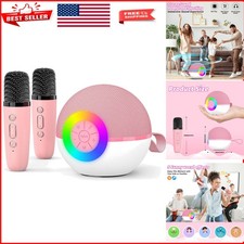 Vibrant Pink Karaoke Speaker with 4-6 Hour Playtime - Perfect Gift for Ages 3-8