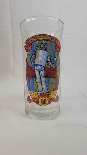 Vtg Wizard of Oz Glass Tin Man 1989 Coca Cola Collectors Series 50th Anniversary