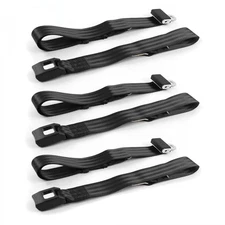 Ford Maverick 1971-1977 Standard 2pt Black Lap Bench Seat Belt Kit - 3 Belts v8