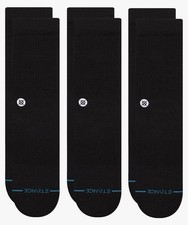 Stance Icon Classic Casual Crew Socks 3-Pack Size S