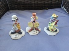Lotto di 3 pagliacci spaghetti vintage Meneghetti Capodimonte usati condizioni 