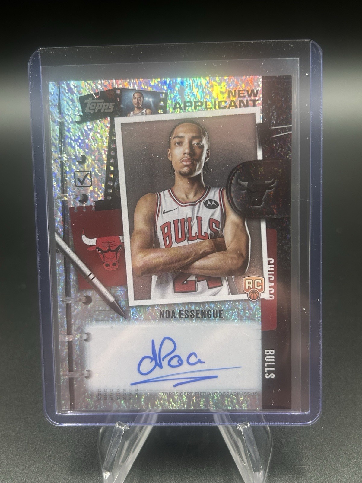 2025-26 Topps Noa Essengue #NA-NE New Applicant Rookie RC Auto Holo-Foil +2 Base