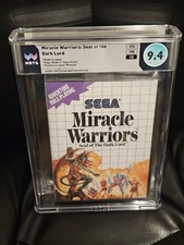 WATA 9.4 CIB(+) W MAP 9.4 Miracle Warriors Seal of Dark Lord Sega Master System 