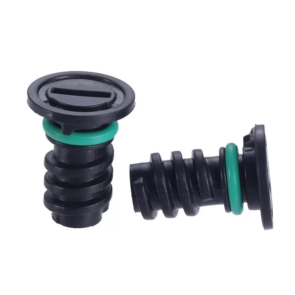 Tapón de drenaje de aceite de motor de plástico de 2 piezas con junta tórica para Mercedes Benz 2014-2024 Foto 3 de 4