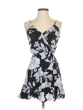 H By Halston Women Black Cocktail Dress XS