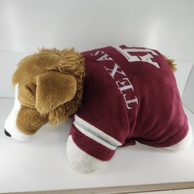 Lg Texas A&M Aggie Mascot Reveille Collie Dog Pillow Pets Foldable Plush Pillow